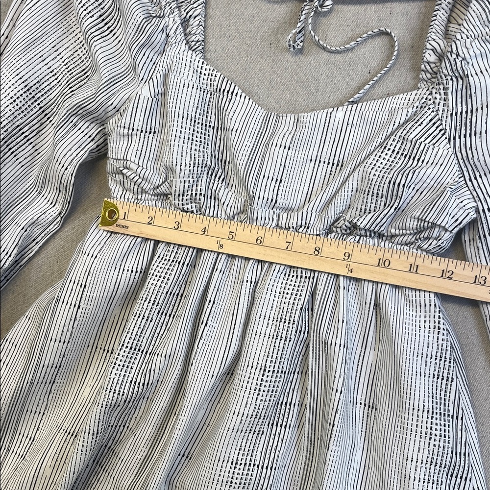 Open Edit Smocked Puff Sleeve Mini Dress Square Neck Cottagecore XS - Picture 6 of 9